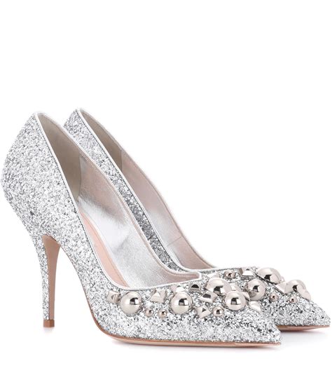 miu miu glitter pump|Glitter Pumps By Miu Miu .